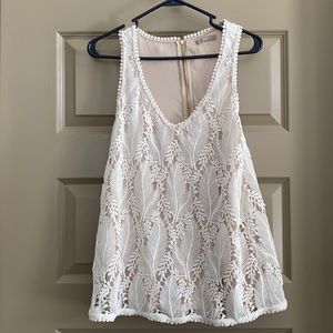 Stunning detailed white top